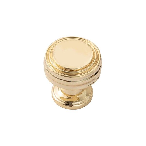 Utopia Alley Cabinet Knob, Polished Gold - HW425GD