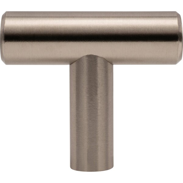 Designperfect 1-9/16 Overall Length Cabinet T-Knobb, Brushed Satin Nickel, 25PK - DPA25T14KSNB