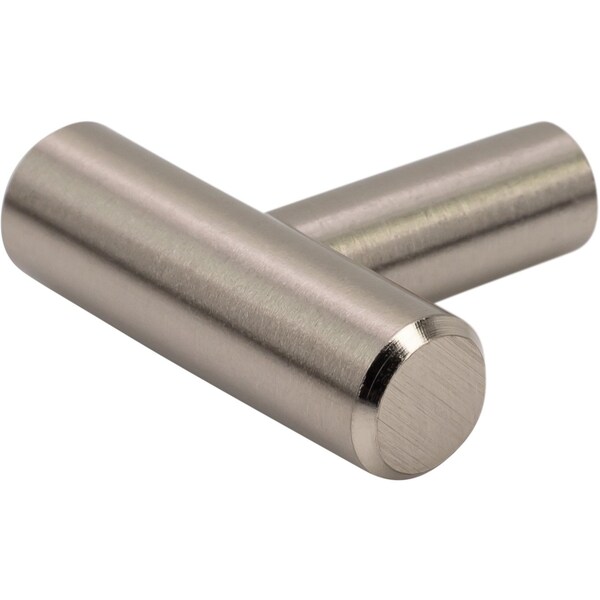 Designperfect 1-9/16 Overall Length Cabinet T-Knobb, Brushed Satin Nickel, 25PK - DPA25T14KSNB