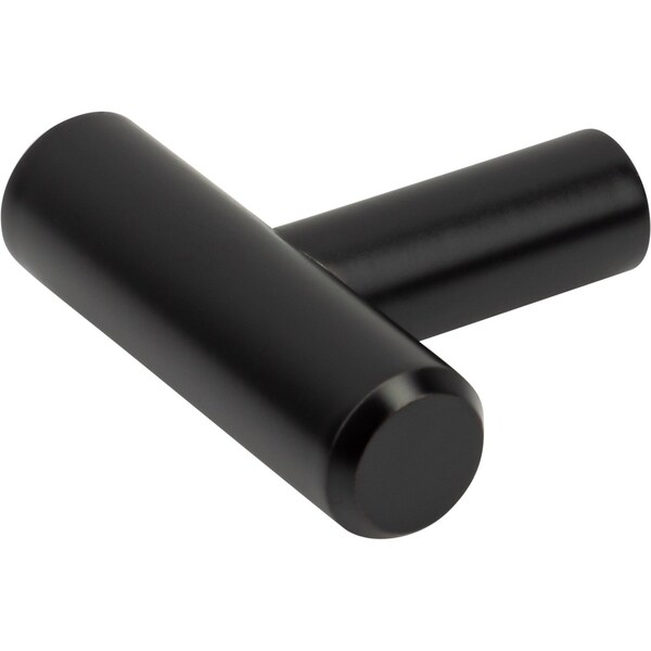 Designperfect 1-9/16 Overall Length Cabinet T-Knob, Matte/Flat Black - DPA-T14KBLK