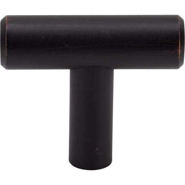Designperfect 1-9/16 Overall Length Cabinet T-Knob, Matte/Flat Black - DPA-T14KBLK