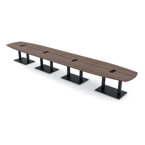 Skutchi Designs Arc Boat 45 in W, 240 in L, Brown - HAR-ABOT-48X240-DOU.BK-H3041-EBLK