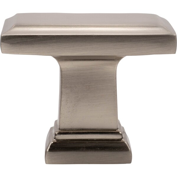 Designperfect 1-1/2 Overall Length Rectangle Cabinet Knob, Brushed Satin Nickel - DPA-A48KSNB