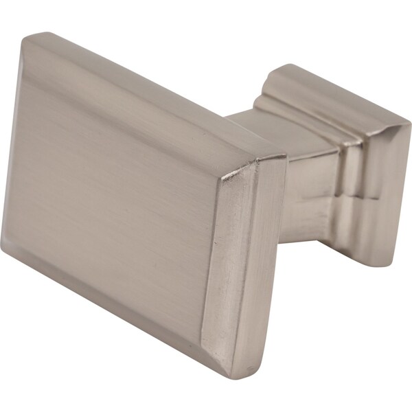 Designperfect 1-1/2 Overall Length Rectangle Cabinet Knob, Brushed Satin Nickel - DPA-A48KSNB