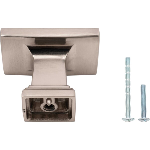 Designperfect 1-1/2 Overall Length Rectangle Cabinet Knob, Brushed Satin Nickel - DPA-A48KSNB
