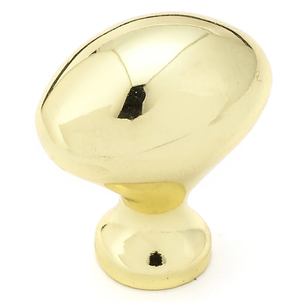 Richelieu 1 3/16 in (30 mm) x 25/32 in (20 mm) Brass Traditional Cabinet Knob - BP4443130