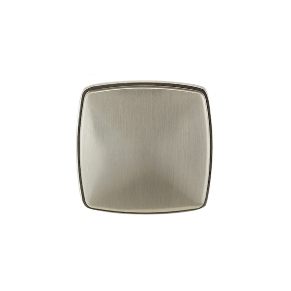 Richelieu Charlemagne Collection 1 11/16 in (43 mm) x 1 11/16 in (43 mm) Brushed Nickel Transitional Cabinet Knob - BP81045195