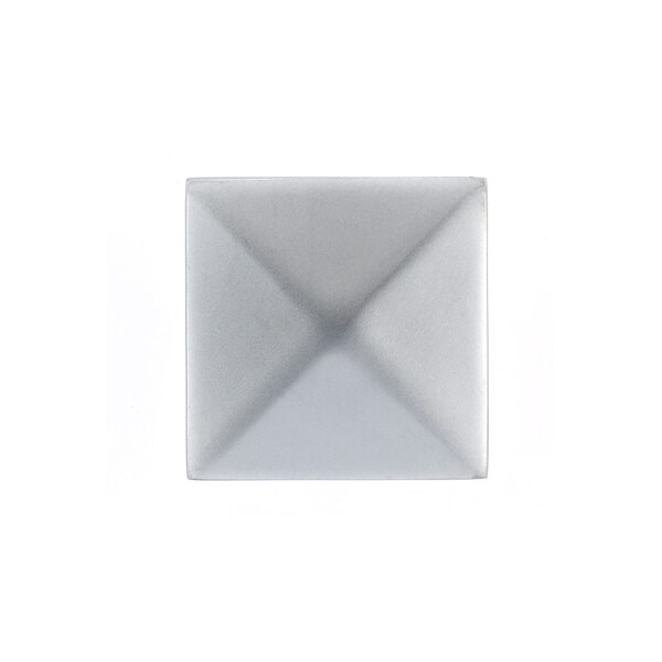 Richelieu 1 1/4 in. X 1 1/4 in. (32 mm x 32 mm) Matte Chrome Contemporary Metal Cabinet Knob - BP53082174