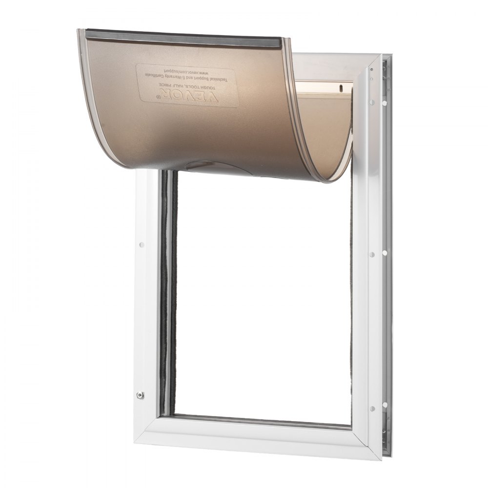 VEVOR Pet Door for Door with Lock and Magnetic Flap System Aluminum Frame M - MSCWMMMLHJ1POPE56V0
