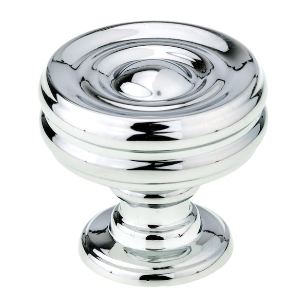 Richelieu 1 3/8 in (35 mm) Chrome Contemporary Cabinet Knob - BP872535140