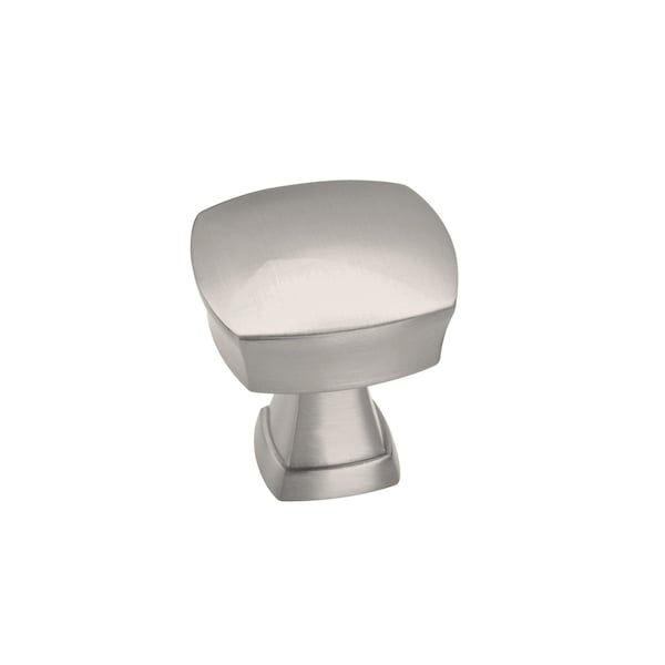 Amerock Stature 1-1/4 in 32 mm Length Satin Nickel Cabinet Knob, 10PK - 10BX11287G10