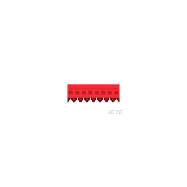 Te Connectivity Headers & Wire Housings 8P 22Awg Tin Clsd With Tab W/Red Strpe - 3-643813-8