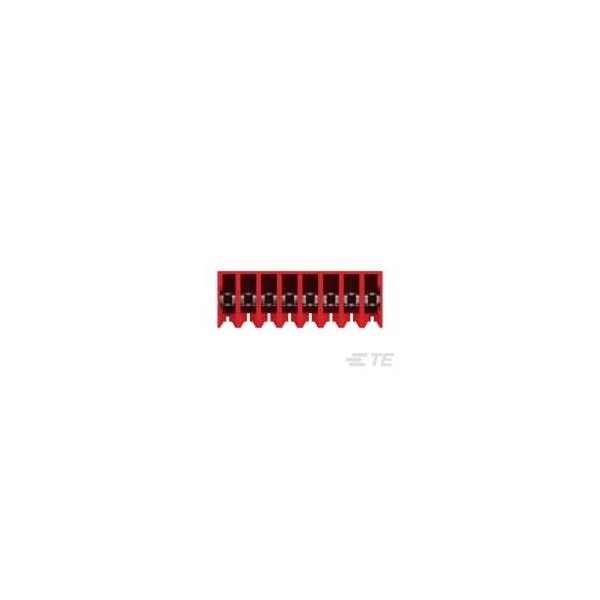Te Connectivity Headers & Wire Housings 8P 22Awg Tin Clsd With Tab W/Red Strpe - 3-643813-8