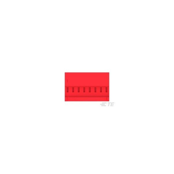 Te Connectivity Headers & Wire Housings 8P 22Awg Tin Clsd With Tab W/Red Strpe - 3-643813-8