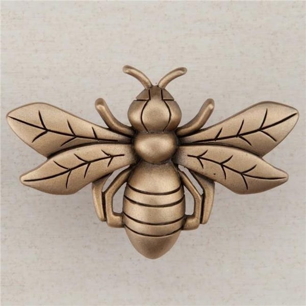 Acorn Mfg Acorn Manufacturing DQ7GP Artisan Collection Bee Knob; Museum Gold - DQ7GP