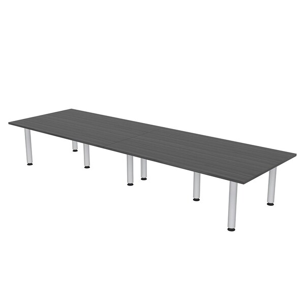 Skutchi Designs 45 in W, 144 in L, 29 in H, Engineered Wood Top, Grey - HAR-REC-48143-PT-AN