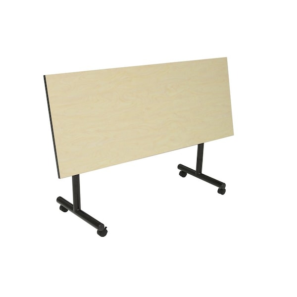 Kobe Rectangle FlipTop Table, 60" W, 29" H, Laminate Top, Maple - MKFTM6030PL