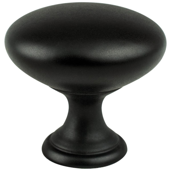 Berenson 1.125 in. Advantage One Arch Traditional Knob, Matte Black - BE9021 1055