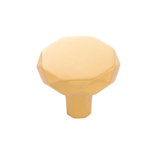 Belwith Products Belwith 1.25 in. dia. Cabinet Knobs for Kitchen, Brushed Gold Brass - BWH077839 BGB
