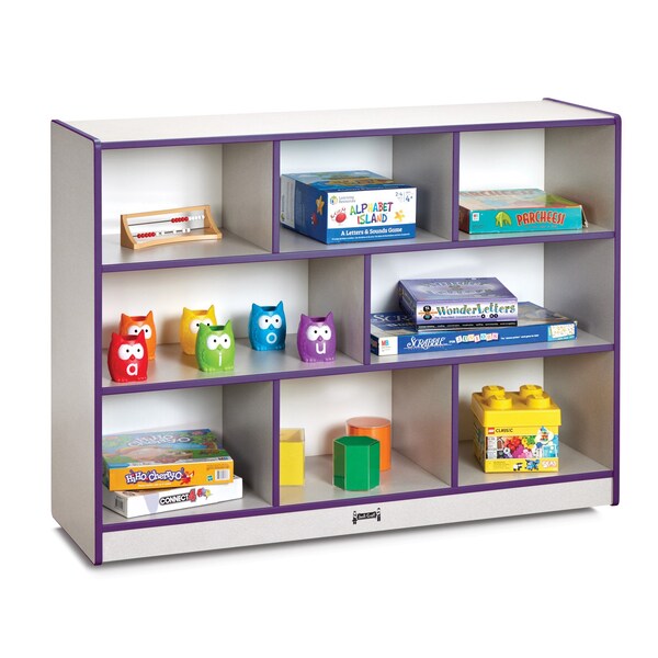 Jonti-Craft Rainbow Accents Super-Sized Single Mobile Storage Unit, Purple - 2691JCWW004