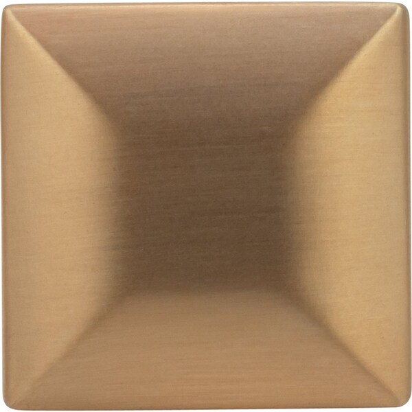 Designperfect 1-3/16 Overall Length Square Cabinet Knob, Champagne Bronze/Gold, 10PK - DPA10S94KCBZ