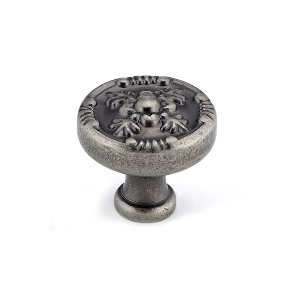 Richelieu 1 1/4 in (32 mm) Pewter Traditional Cabinet Knob - BP82619142