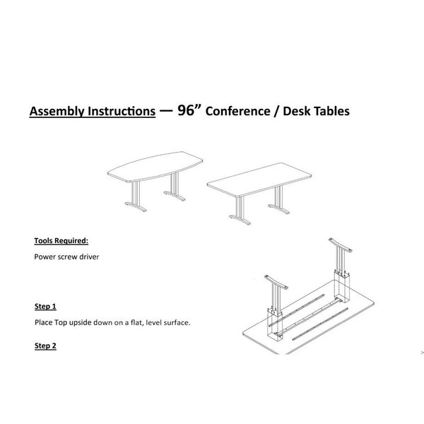 Correll Rectangle Modern Design Conference Table, 96 in W, Particleboard Top, Cherry - CC4296R-21-14-21