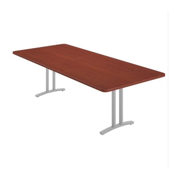 Correll Rectangle Modern Design Conference Table, 96 in W, Particleboard Top, Cherry - CC4296R-21-14-21
