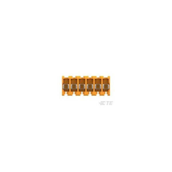 Te Connectivity Headers & Wire Housings Feed Thru Wo Tab 6P L.R. Orange 18 Awg - 3-640599-6