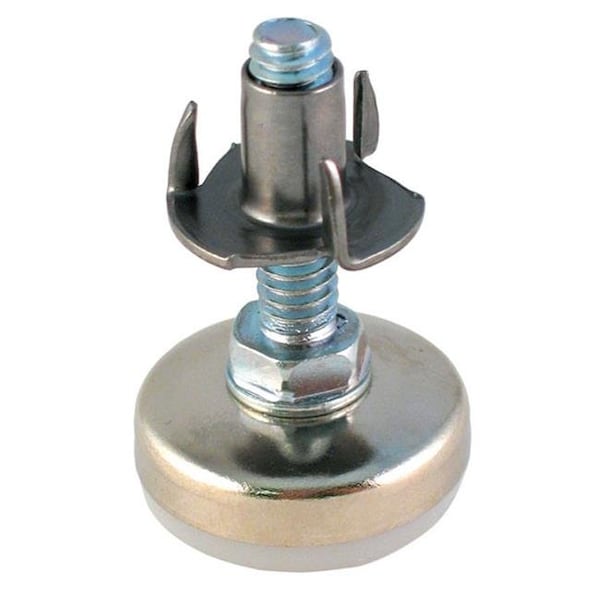 U.S. Futaba US Futaba UF53941 Base Leg Leveler; Chrome & White - 0.25-20 x 1 in. - UF53941