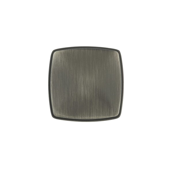 Richelieu Charlemagne Collection 1 11/16-inch (43 mm) Antique Nickel Transitional Square Cabinet Knob - BP81045143