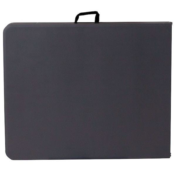 Flash Furniture Rectangle Folding Table, 30" W, 72" L, 29" H, Plastic Top, Grey - DAD-LF-183Z-DG-GG