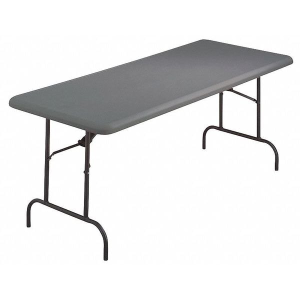 Iceberg Rectangle IndestrucTableÃ‚Â® Commercial Folding Table , Charcoal - 30" x 72", 30" W, 72" L, 29" H - 65527
