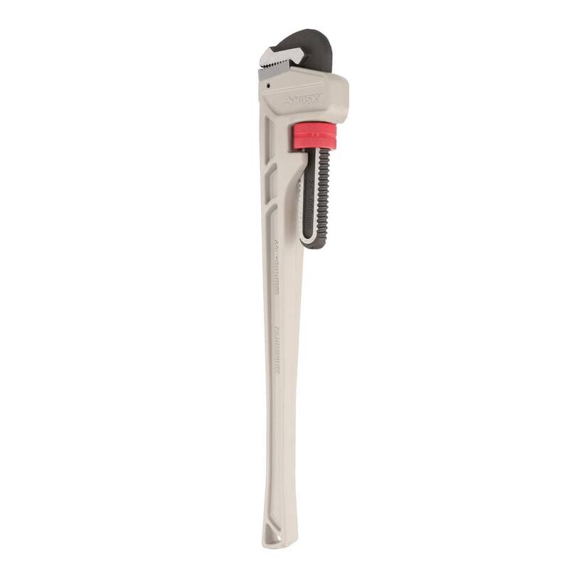 Husky 24 in. Aluminum Pipe Wrench with 2-1/2 in. Jaw Capacity - WG-40A-24AL