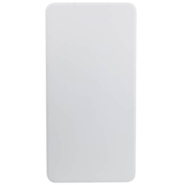 Flash Furniture Rectangle Wh 24X48 Plastic Fold Table, 24" W, 48.25" L, 29" H, Plastic Top, White - DAD-YCZ-122-2-GG