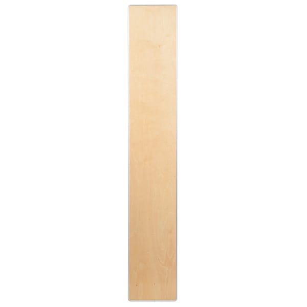 Flash Furniture Rectangle Bar Top Riser, 72"X12"X12", 11.75" W, 72" L, 12" H, Wood Top, Wood Grain - XA-72-RS-GG