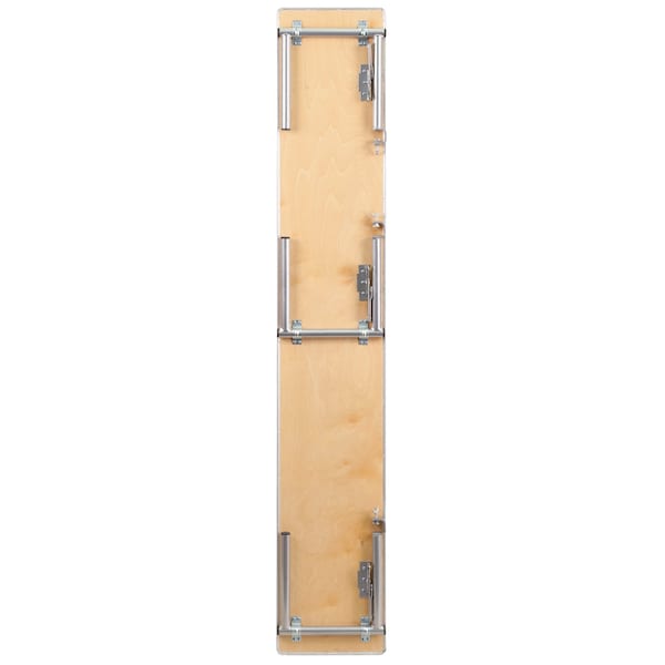 Flash Furniture Rectangle Bar Top Riser, 72"X12"X12", 11.75" W, 72" L, 12" H, Wood Top, Wood Grain - XA-72-RS-GG