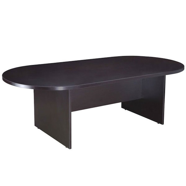 Boss Race Track Conference Table, 71"Wx35"D, Mocha - N135-MOC