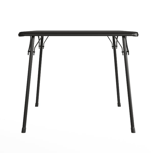 Flash Furniture Square Folding Table, 33.5" W, 33.5" L, 27.75" H, Black - JB-2-GG