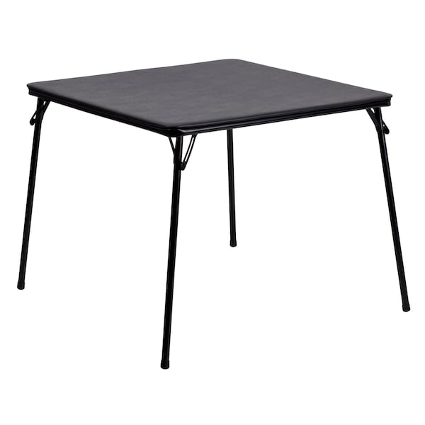 Flash Furniture Square Folding Table, 33.5" W, 33.5" L, 27.75" H, Black - JB-2-GG
