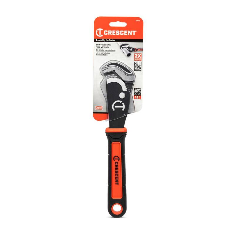 Crescent 12 in. Self-Adjusting Straight Pipe Wrench with Grip - CPW12