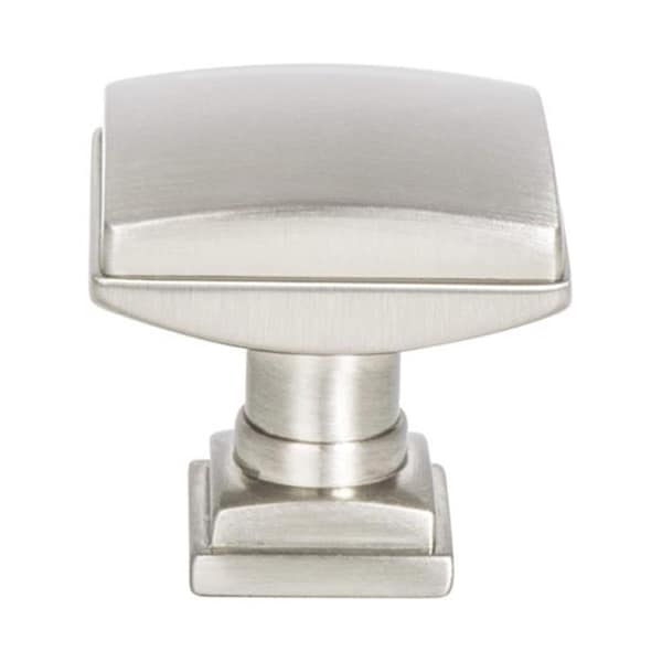 Berenson 1.25 in. Tailored Traditional Knob, Brushed Nickel - BE1272 1BPN