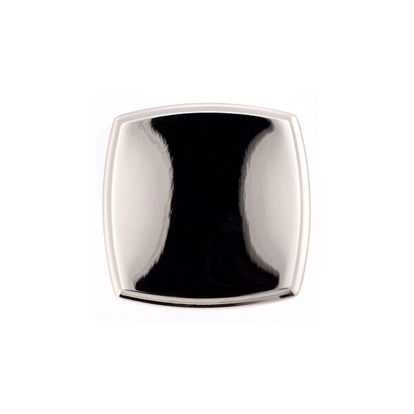 Richelieu 1 1/4 in. X 1 1/4 in. (32 mm x 32 mm) Polished Nickel Transitional Metal Cabinet Knob - BP78535180