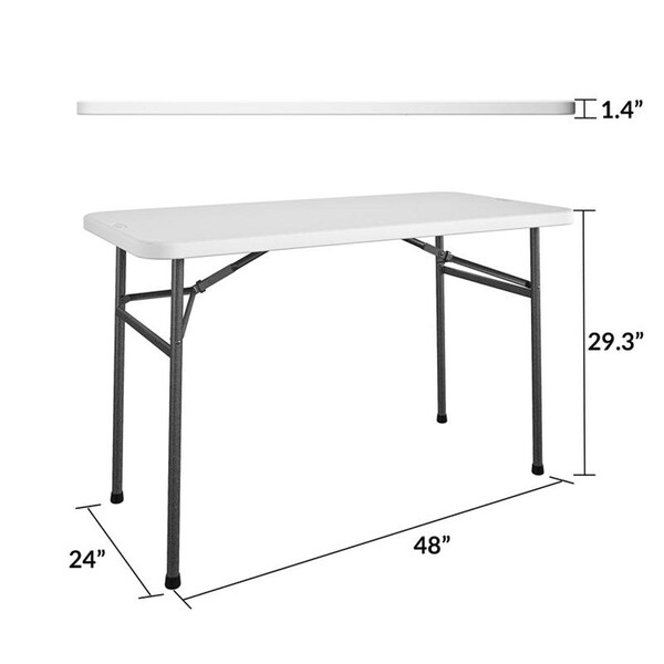 Cosco Cosco Casual 24.05 in. W X 48 in. L Rectangular Folding Table - 14-146-WSP2
