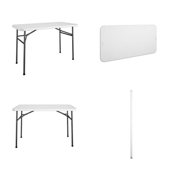 Cosco Cosco Casual 24.05 in. W X 48 in. L Rectangular Folding Table - 14-146-WSP2