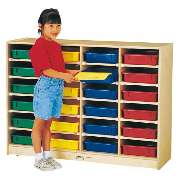 Jonti-Craft 24 Paper-Tray Mobile Storage, without Paper-Trays - 0624JC