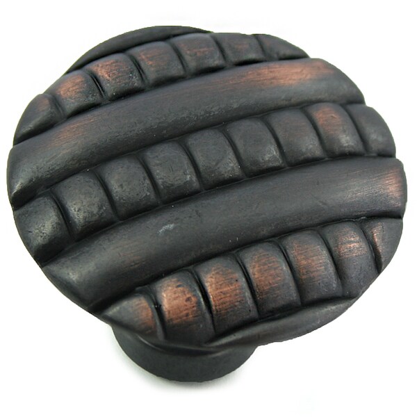 Mng 1 3/8" Ribbed Knob, Oil Rubbed Bronze - 14713