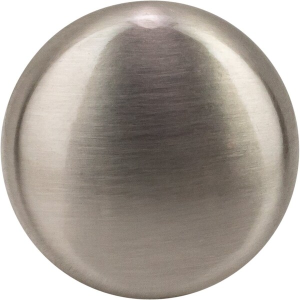 Designperfect 1-3/16 Diameter Round Cabinet Knob, Brushed Satin Nickel - DPA-R28KSNB