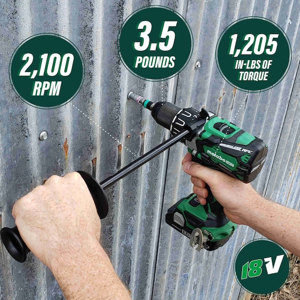Metabo Hpt 18V Cordless Brushless Li-Ion High-End Driver Drill Bare - DS18DBL2Q4M