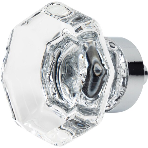 Designperfect 1-5/16 Diameter Round Cabinet Knob, Polished Chrome, 10PK - DPA10G23KPC